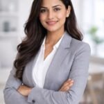 elegant and professional businesswoman portrait…
